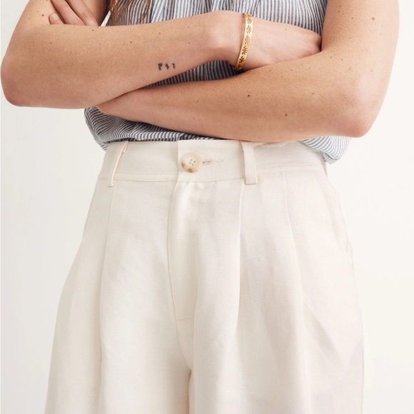 Madewell Cream Ankle Pants - Picture 3 of 4